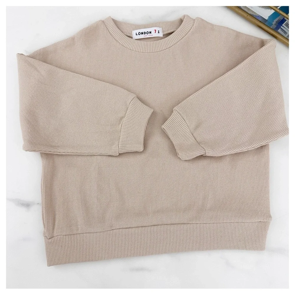 NWOT London Fog Tan kids Sweatsuit size 7 unisex‎